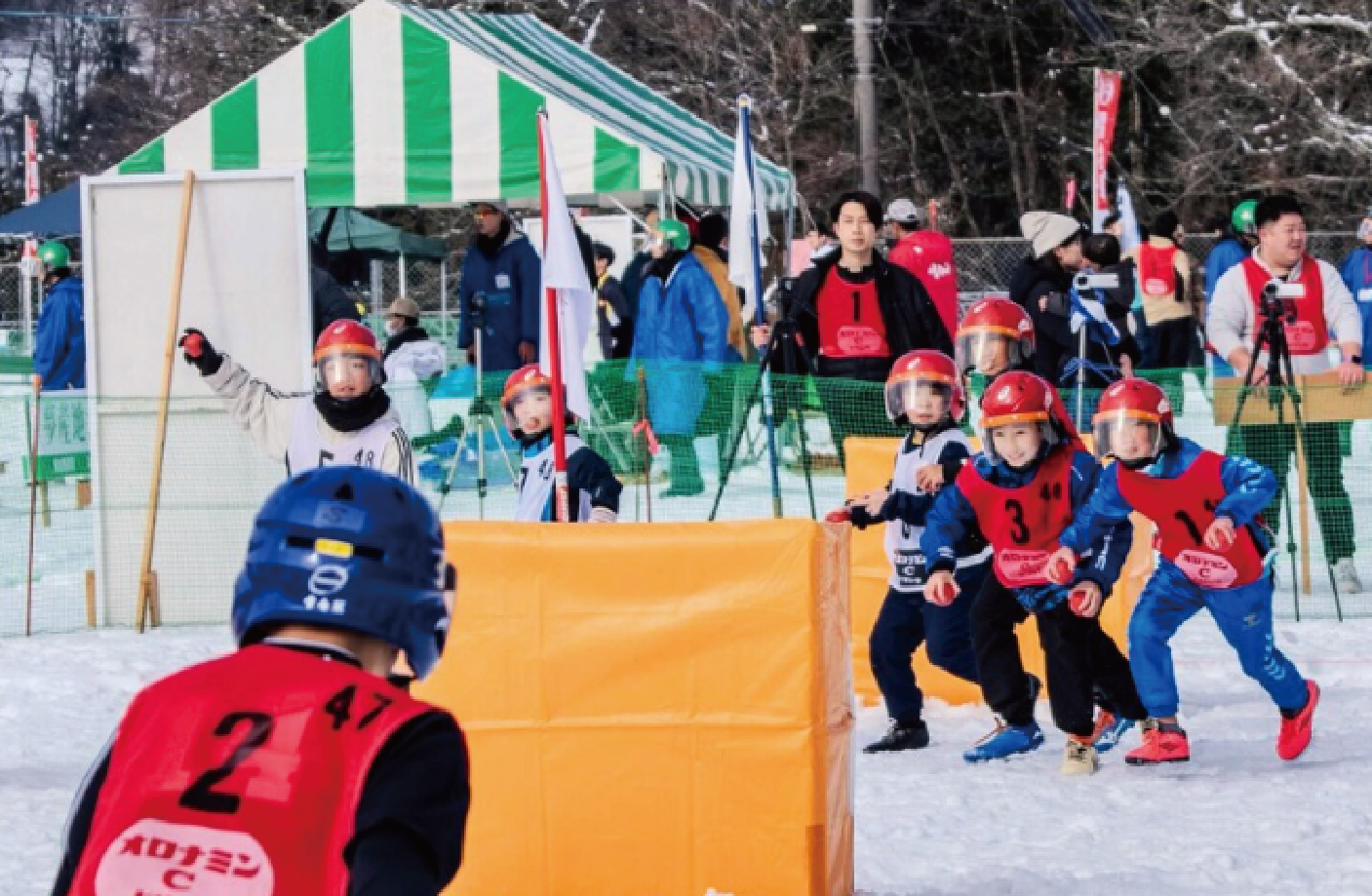 どきどきの雪合戦